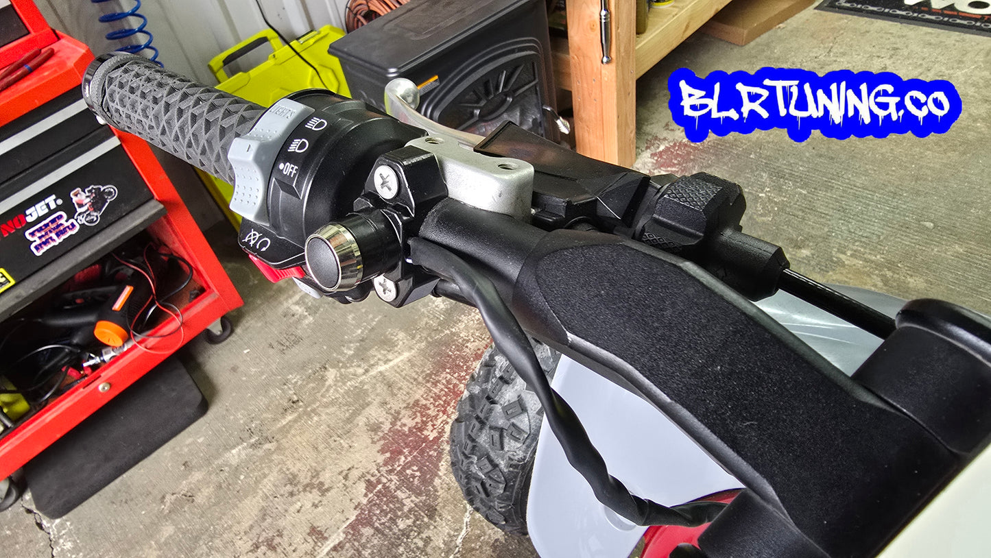 PUSH BUTTON 2-STEP LAUNCH CONTROL FOR PCV OR PC6 FITS 7/8 HANDLEBARS - WORKS ON STREET BIKE - SPORT BIKE - NAKED BIKE - ATV - DIRT BIKE - SXS - BAGGER