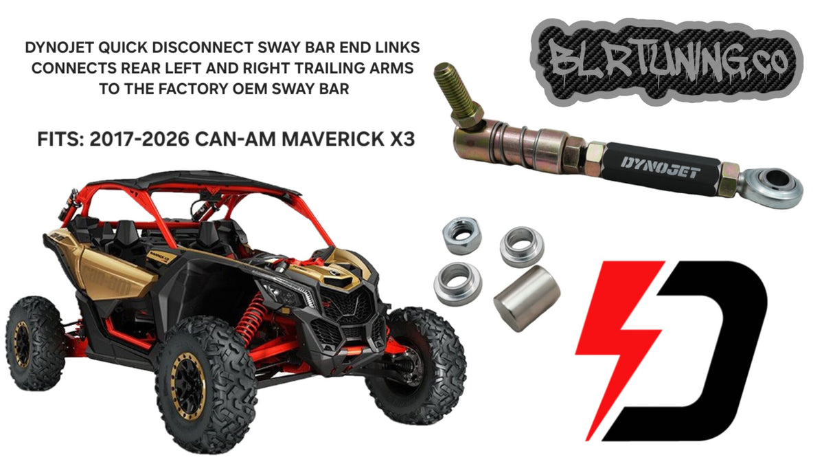 CAN-AM MAVERICK X3 SWAY BAR QUICK DISCONNECT END LINKS BY DYNOJET FOR 2017 - 2026 MODELS