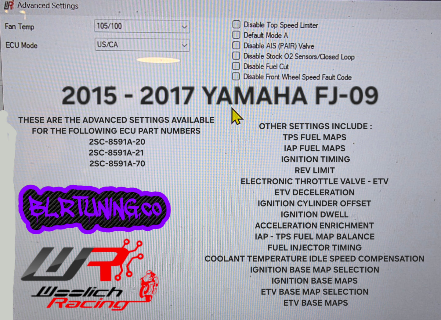 YAMAHA ECU FLASH TUNING