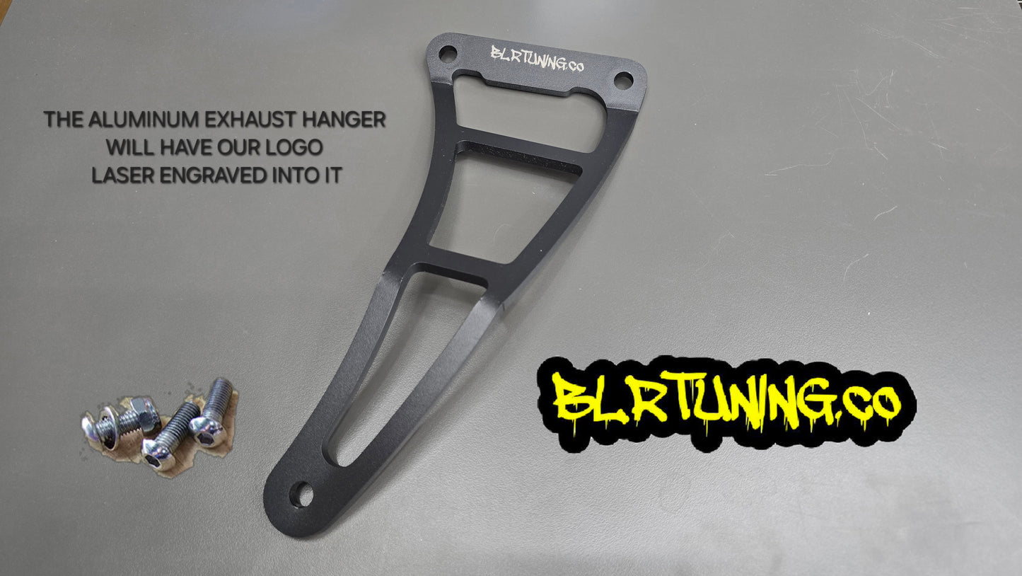 KAWASAKI NINJA ZX-10R ZX-10RR ZX1000 2011 - 2025 EXHAUST HANGER RIGHT SIDE PASSENGER PEG DELETE POWDER COATED BLACK ALUMINUM