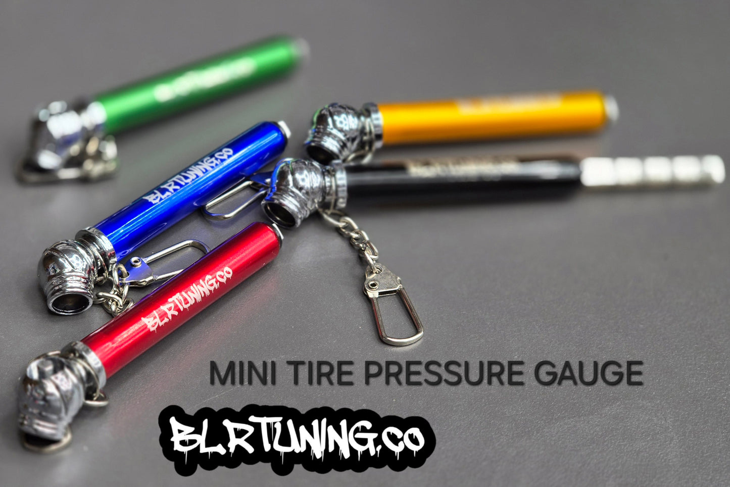 MINI TIRE PRESSURE GAUGE MEASURES UP TO 50 PSI AND 50 LBS - SET OF 5