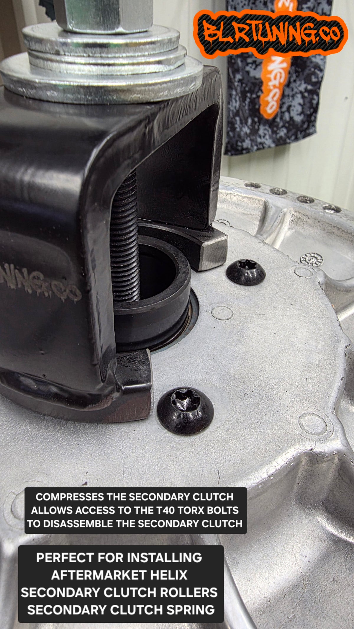 SECONDARY CLUTCH COMPRESSION TOOL FOR CAN-AM RYKER – UNIVERSAL FIT ALSO COMPATIBLE WITH SIDE-BY-SIDES - UTV - ATV - AND MORE