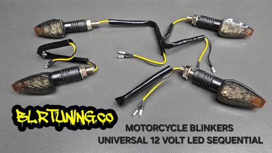 MOTORCYCLE BLINKERS UNIVERSAL 12 VOLT LED SEQUENTIAL