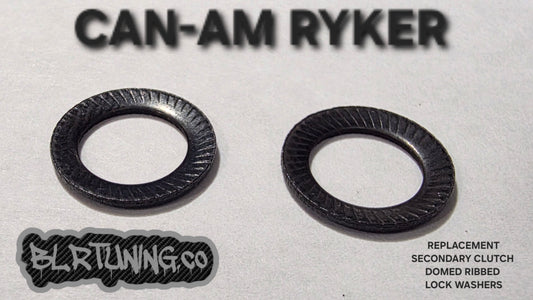 CAN-AM RYKER SECONDARY CLUTCH REPLACEMENT DOMED RIBBED LOCK WASHERS - FOR ROLLER BOLTS