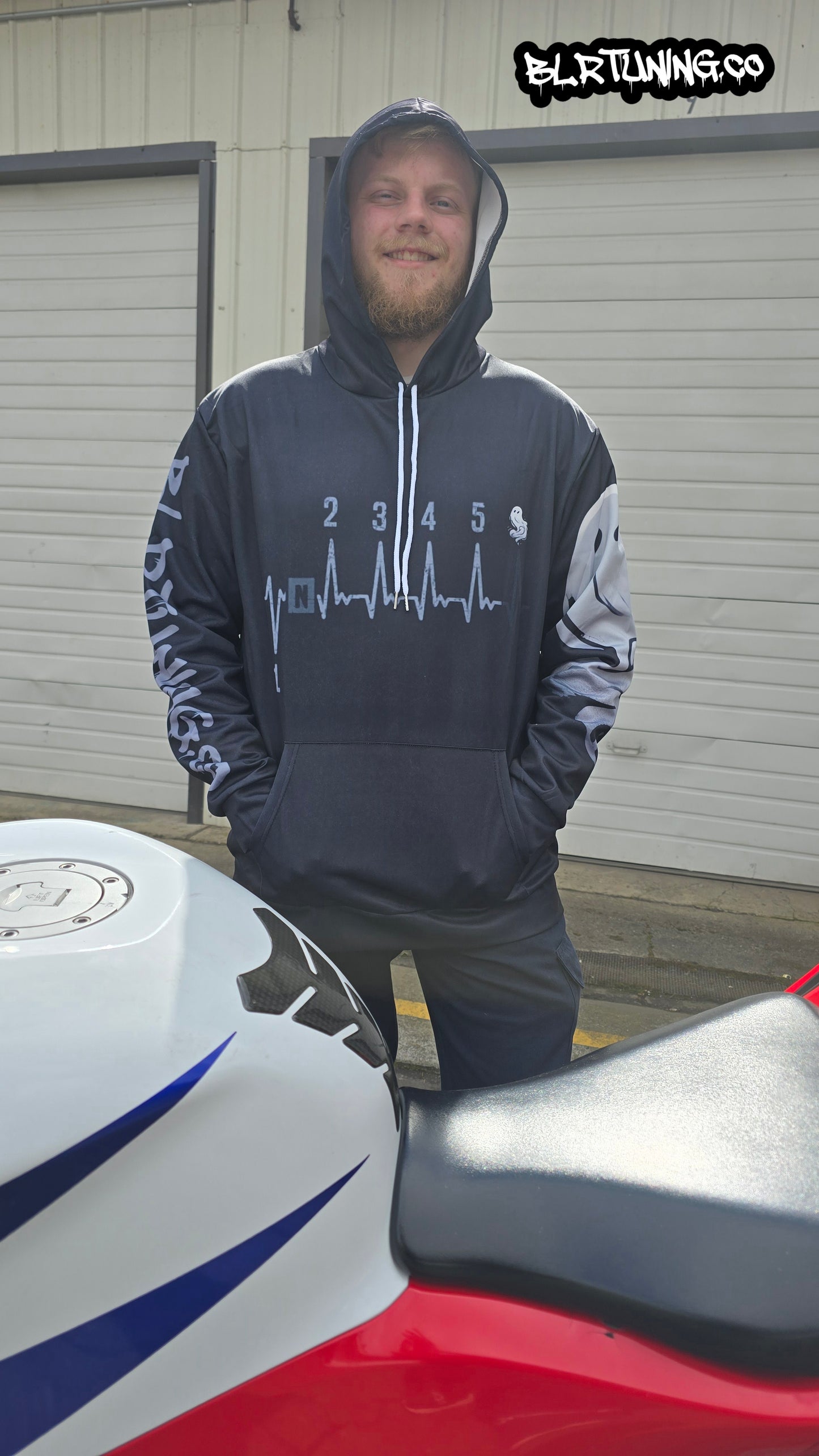 GHOST SHIFT HOODIE BY BLR TUNING - LIGHTWEIGHT BREATHABLE SPORT HOODIE