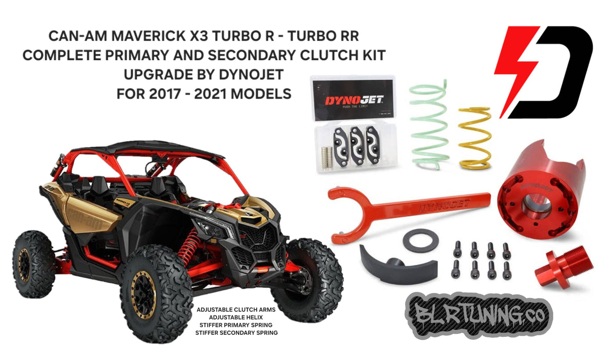 CAN-AM MAVERICK X3 TURBO R - TURBO RR COMPLETE PRIMARY AND SECONDARY CLUTCH KIT UPGRADE BY DYNOJET FOR 2017 - 2021 MODELS