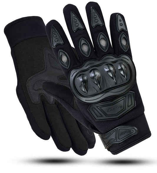 Premium Motorcycle Black Gloves – Superior Comfort, Grip & Knuckle Protection