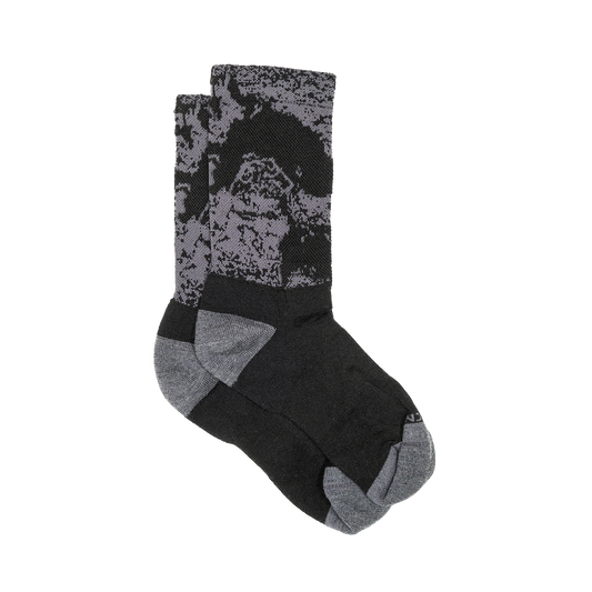 Socks - Black Strata Wool