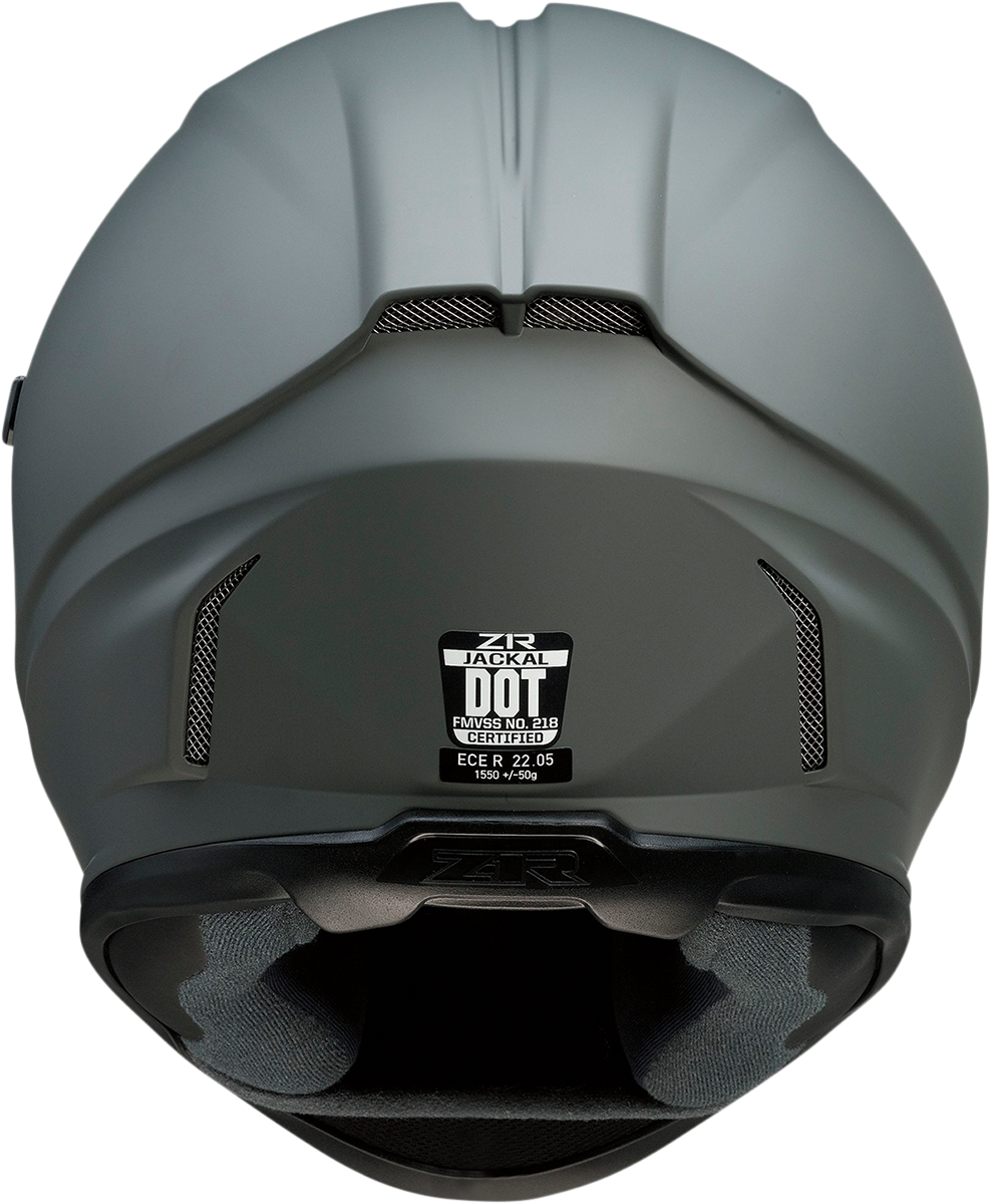 Z1R, Z1R Jackal Helmet Primer Gray with Smoke Shield for 2XL Size - Model 0101-14004
