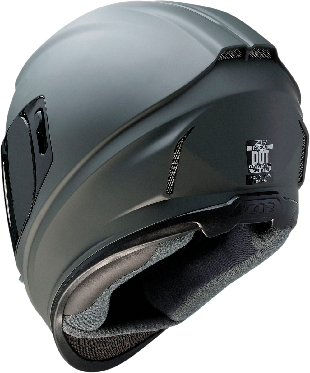 Z1R, Z1R Jackal Helmet Primer Gray with Smoke Shield - Small, Model 0101-14000