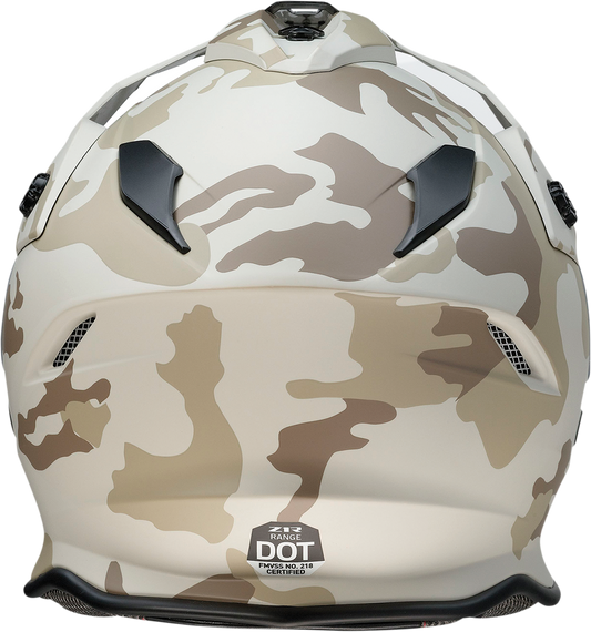 Z1R, Z1R Range Helmet - Camo Desert, 2XL by Z1R with Polycarbonate Shields and Drop Down Sun Visor