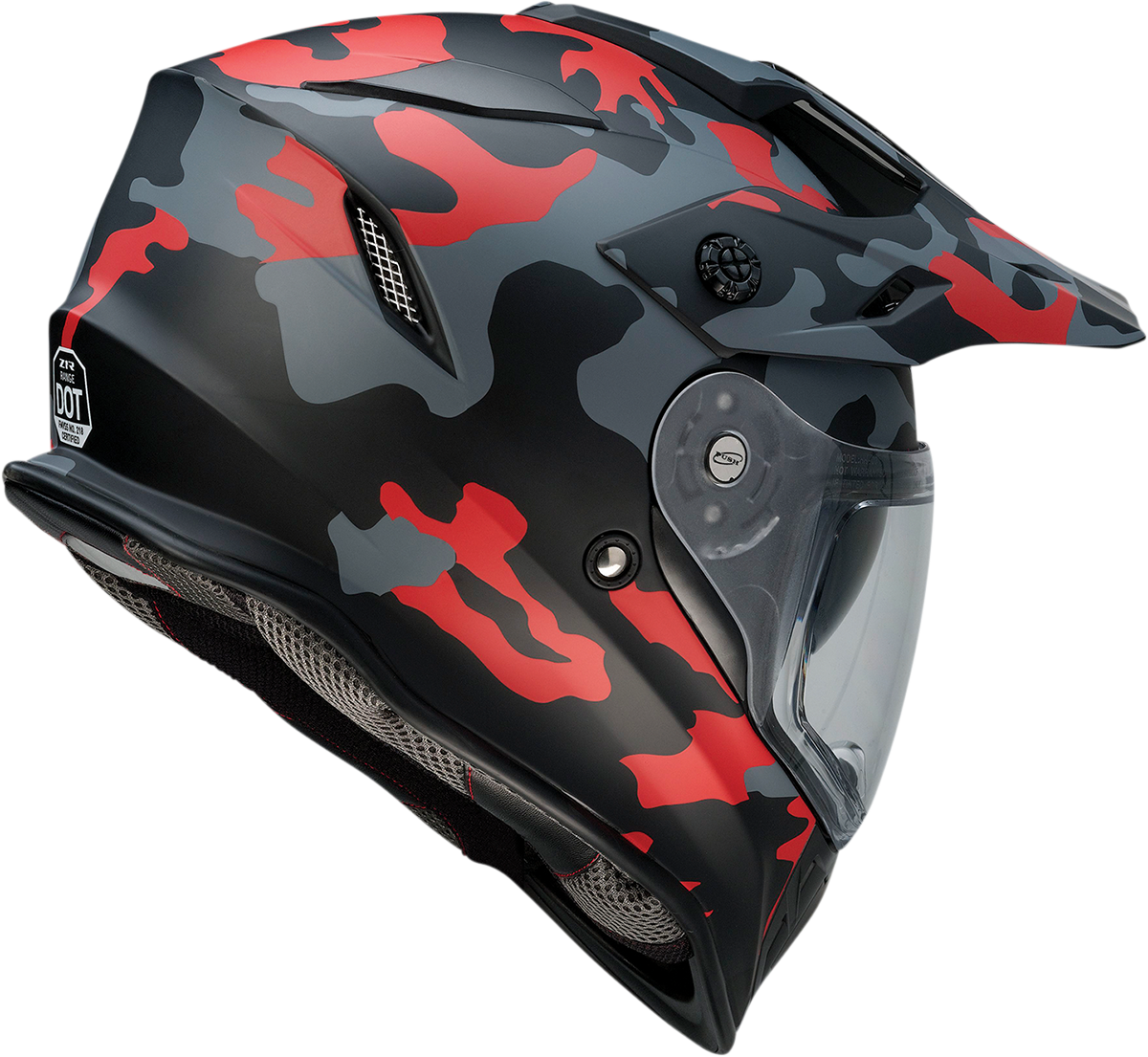Z1R, Z1R Range Helmet - Camo Red, Model 0140-0095, Medium Size