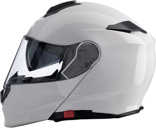 Z1R, Z1R Solaris Modular Helmet 3XL by Z1R - White with Drop-down Sun Visor and Removable Liner