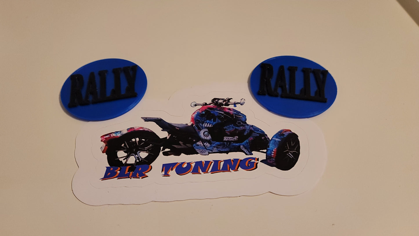 CAN-AM RYKER REPLACEMENT BADGES - FRONT & REAR