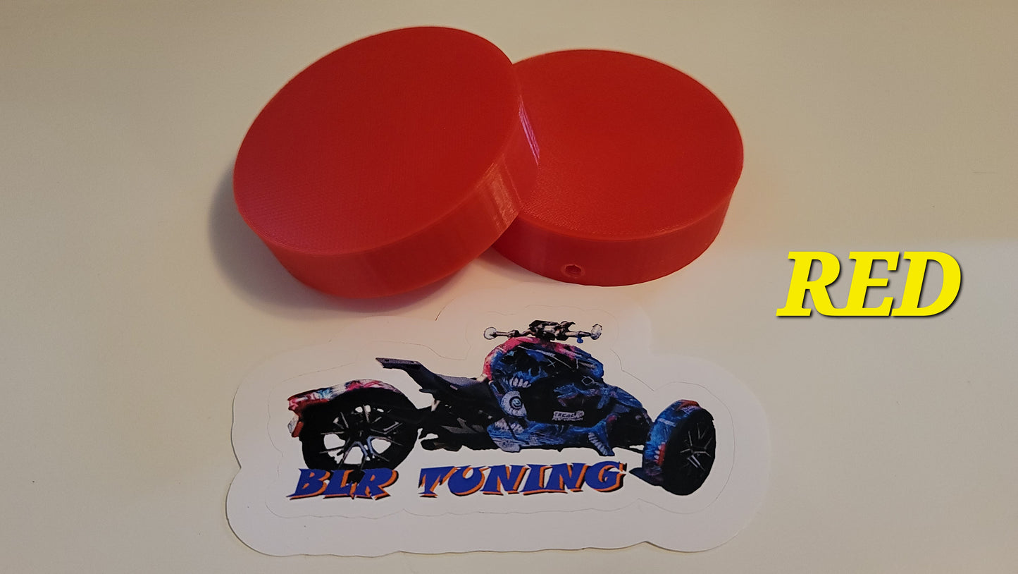 FRONT HUB COVERS FOR CAN-AM RYKER sold as a set of 2