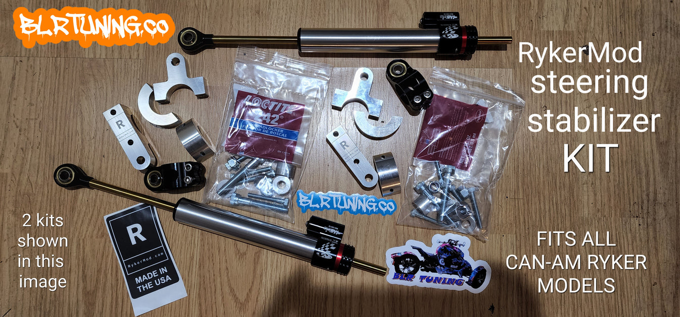 RykerMod Steering Stabilizer Bracket Kit with Universal Stabilizer for