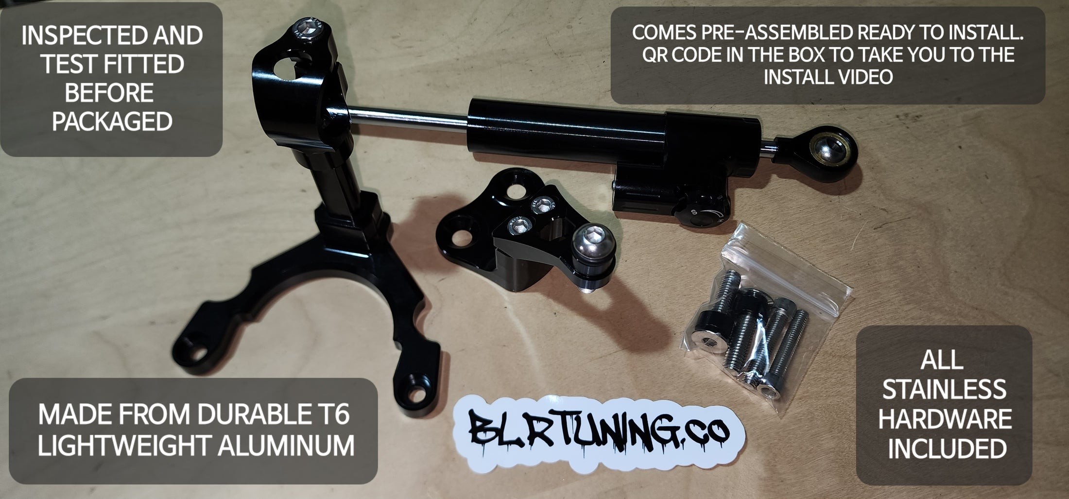 KAWASAKI Z900 STEERING STABILIZER KIT BLR TUNING