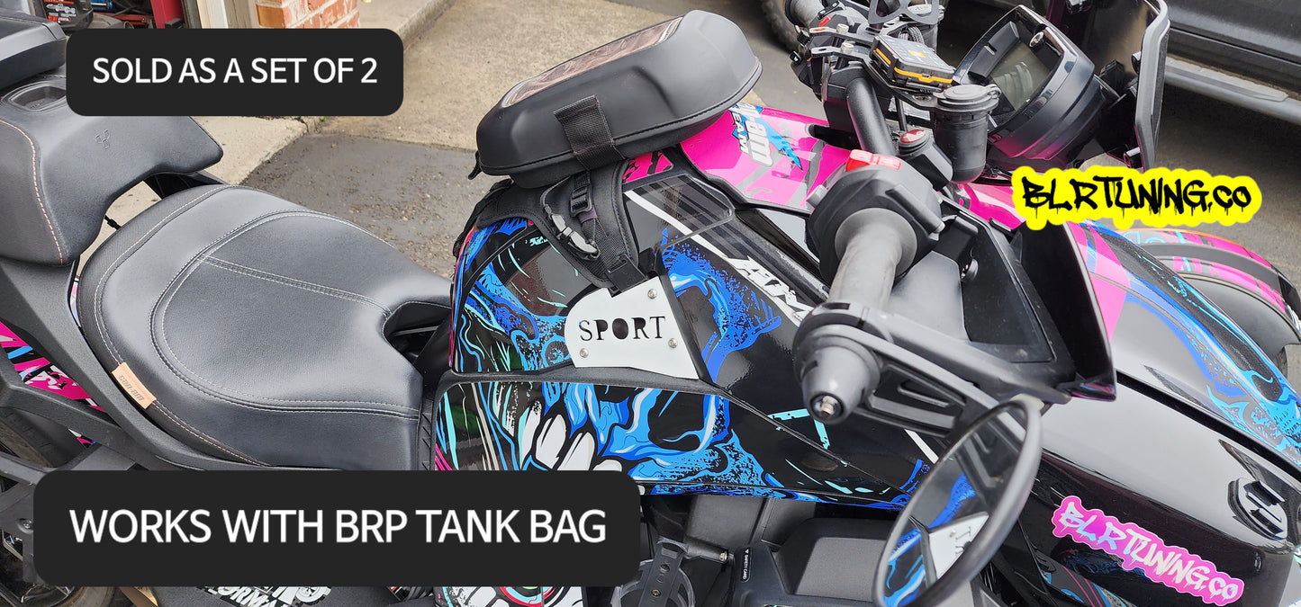 CAN-AM RYKER GAS TANK COVER ACCENT PANELS
