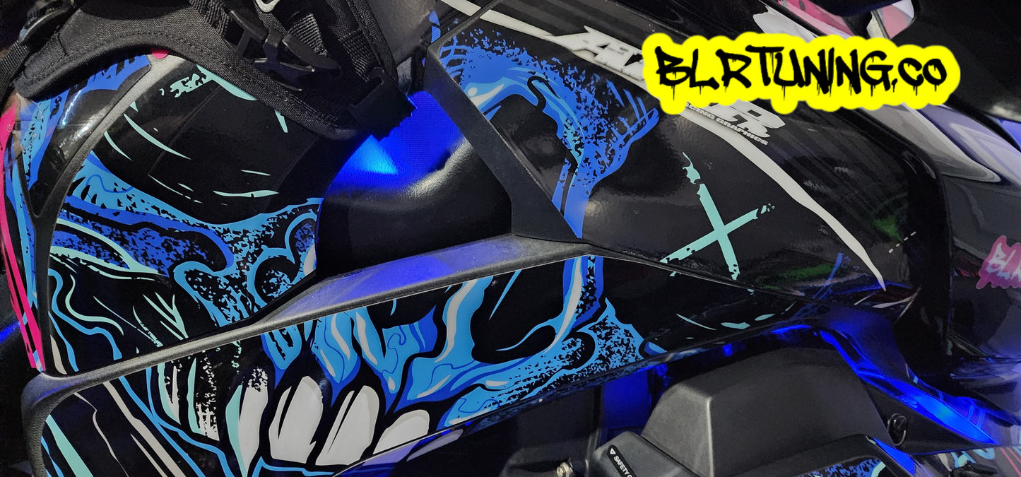 KIT ADICIONAL STEALTH 6 LED PARA EL ÁREA DE APERTURA DEL TANQUE DE GASOLINA CAN-AM RYKER