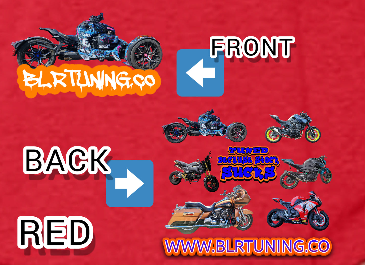 CAMISETA DE CUELLO REDONDO DE BLR TUNING