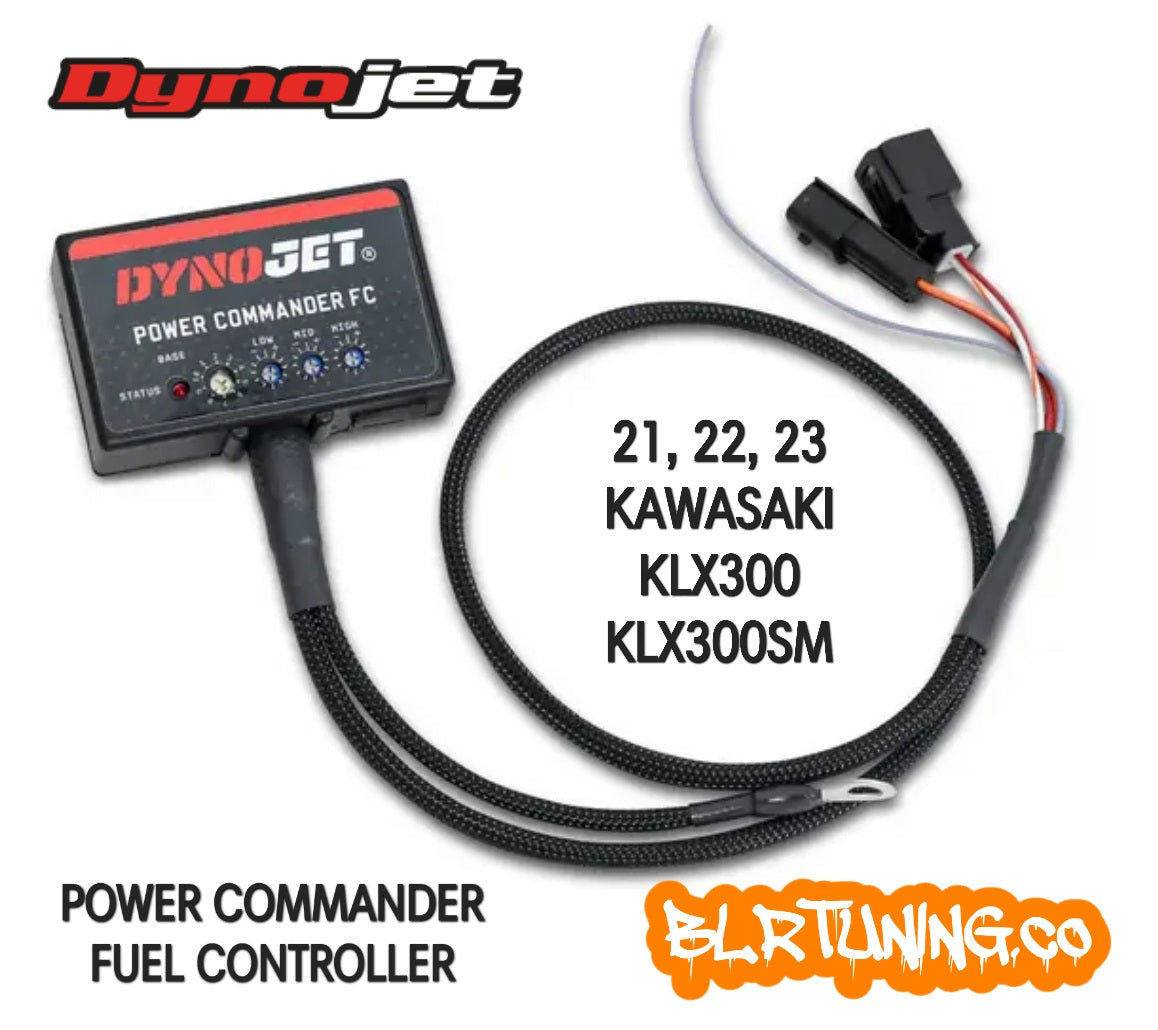 CONTROLADOR DE COMBUSTIBLE PCFC DYNOJET POWER COMMANDER PARA KAWASAKI 2021 - 2022 - 2023 KLX300 KLX30SM CON TUNING CUSTOM OPCIONAL POR BLR TUNING