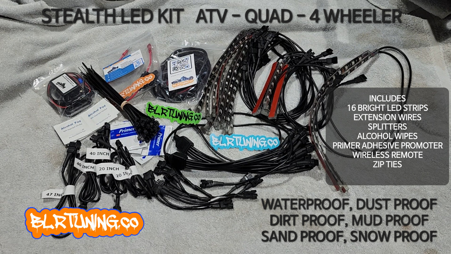 STEALTH LED KIT FOR ATV QUAD 4 WHEELER