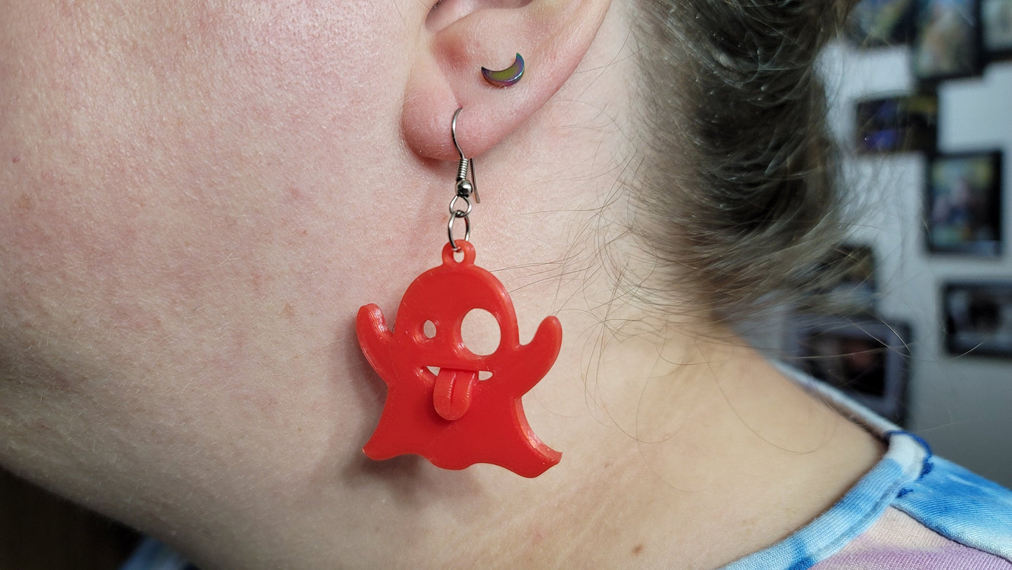 PENDIENTES EMOJI FANTASMA