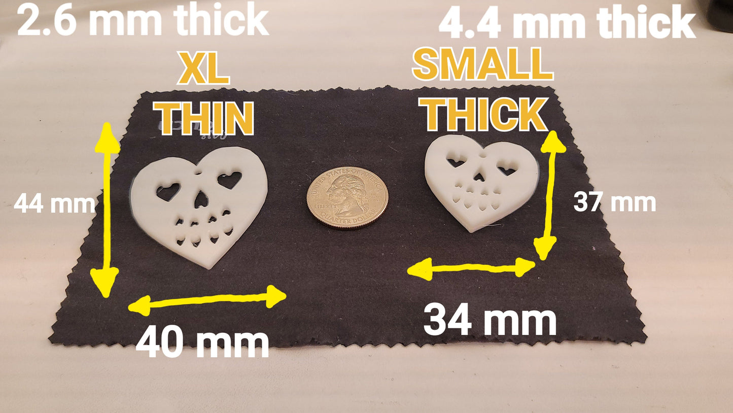 HEART SKULL EARRINGS